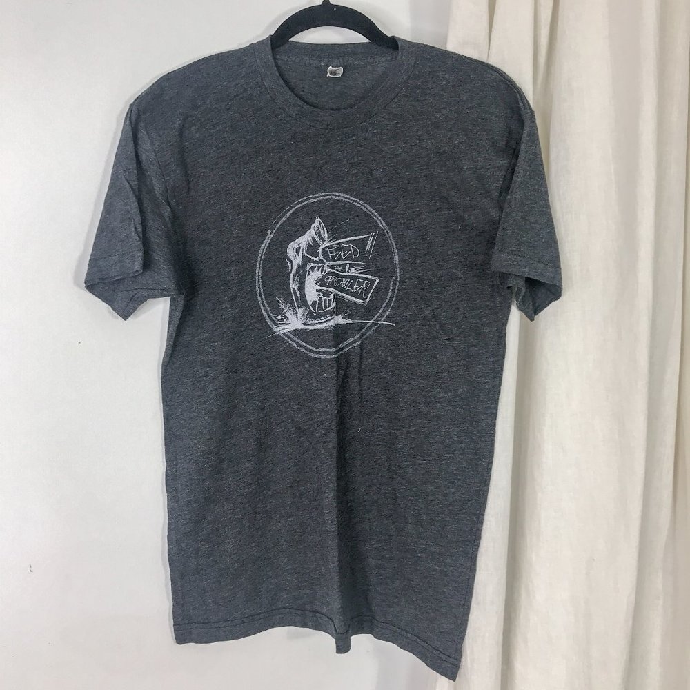American Apparel Grey Feed the Growler Graphic Tee